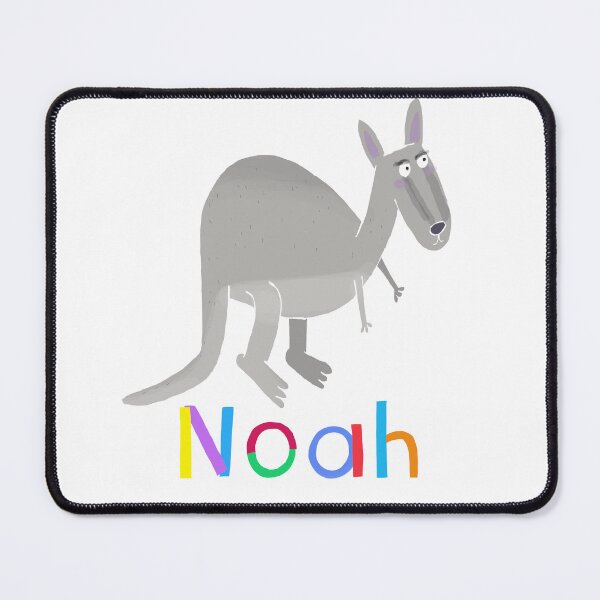 Item preview, Noah, Personalized Name Art with Funny Kangaroo by Carla Daly designed and sold by Carla Daly.