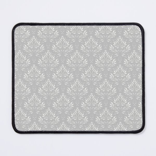 Item preview, Soft Gray Botanical Damask Pattern designed and sold by Little Wimbly.