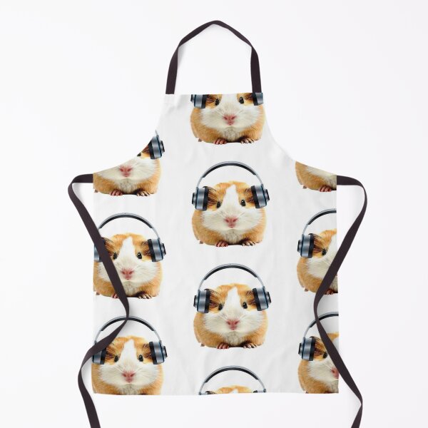 Item preview, guinea pig with headphones designed and sold by CatsCritterDesigns .