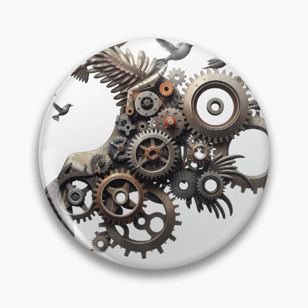 Item preview, A Flock Of Birds Formed From Interlocking Gears In designed and sold by QuirkThreadsCo.