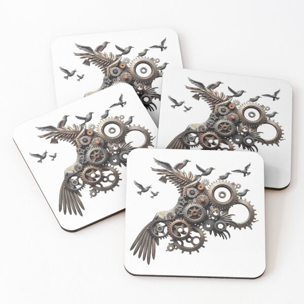 Item preview, A Flock Of Birds Formed From Interlocking Gears In designed and sold by QuirkThreadsCo.
