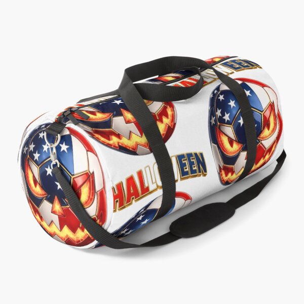 Item preview, USA Halloween Soccer Ball | American Flag Jack O' Lantern Pumpkin designed and sold by ArtSpark Studio.