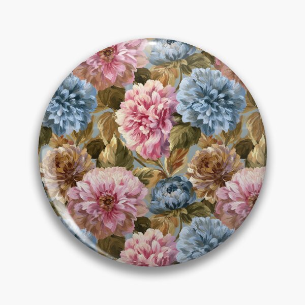 Item preview, Lush Dahlias - Tropical Flower Pattern  - Moms Day Gifts designed and sold by RoyalStarsPatts.