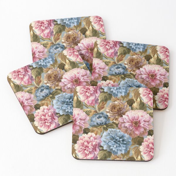 Item preview, Lush Dahlias - Tropical Flower Pattern  - Moms Day Gifts designed and sold by RoyalStarsPatts.