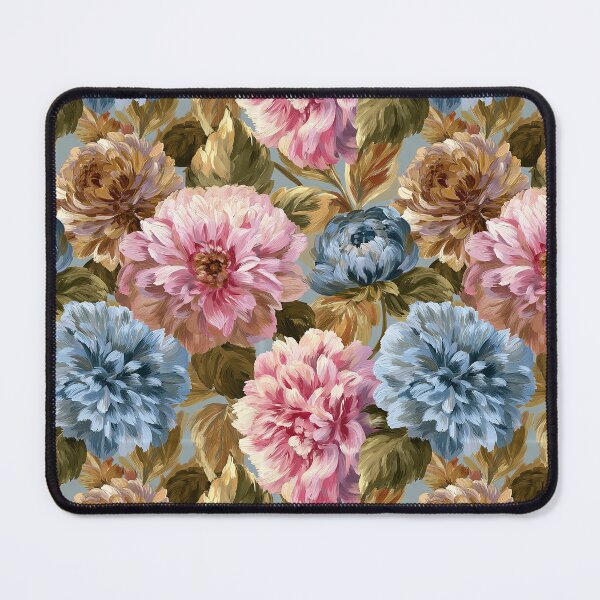 Item preview, Lush Dahlias - Tropical Flower Pattern - Moms Day Gifts designed and sold by RoyalStarsPatts.