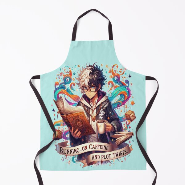 Item preview, Running on Caffeine and Plot Twists Fantasy Reader Design designed and sold by BookedAndDesign.