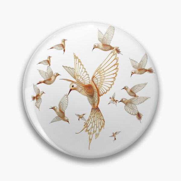 Item preview, A Flock Of Birds Made Of Delicate Glass Filigree V designed and sold by QuirkThreadsCo.