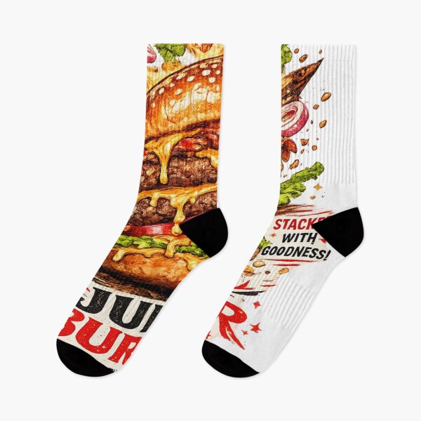 Item preview, Juicy Burger: Taste The Madness Explosive Flavor Cheeseburger designed and sold by irfanshikh.