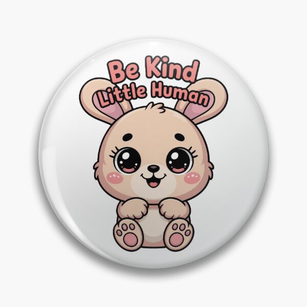 Item preview, Be Kind Little Human Cute Bunny Motivational Design designed and sold by myforestfog.