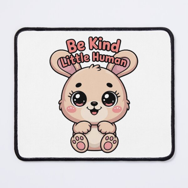 Item preview, Be Kind Little Human Cute Bunny Motivational Design designed and sold by myforestfog.