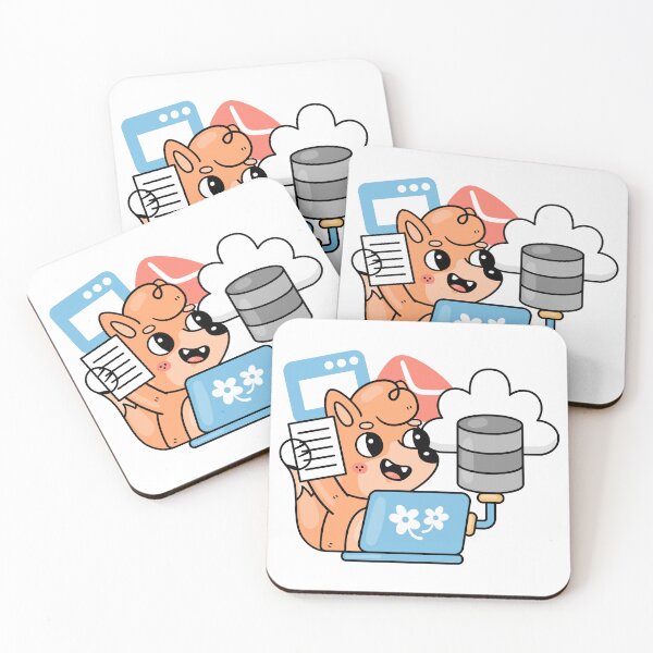 Item preview, Cute Tech Squirrel Cloud Database Admin Sticker designed and sold by GSJGROUP.