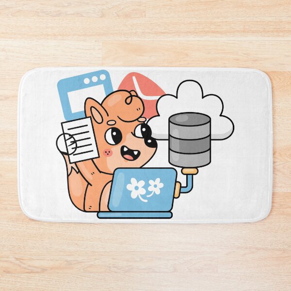 Item preview, Cute Tech Squirrel Cloud Database Admin Sticker designed and sold by GSJGROUP.