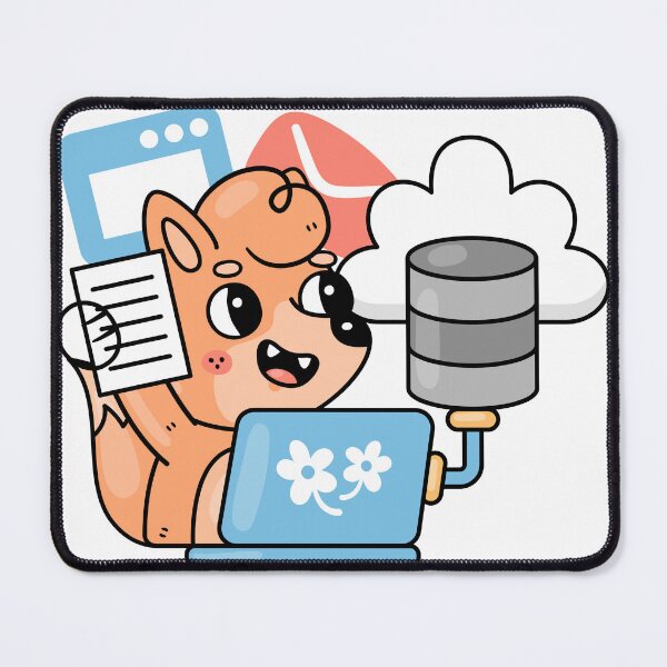 Item preview, Cute Tech Squirrel Cloud Database Admin Sticker designed and sold by GSJGROUP.