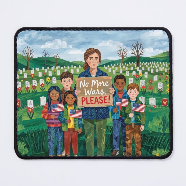 Item preview, No More Wars Please Protest designed and sold by Home Decor Art.