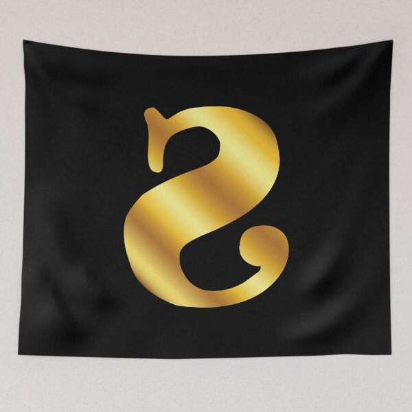 Item preview, Gold inverted letter S designed and sold by GraffiTimi.