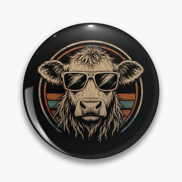 Item preview, Retro Cow Sunglasses Vintage Cool Farm Animal designed and sold by Moizento.