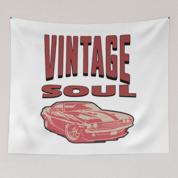 Item preview, Vintage Soul Muscle Car Retro Typography Design designed and sold by DjFreeq.