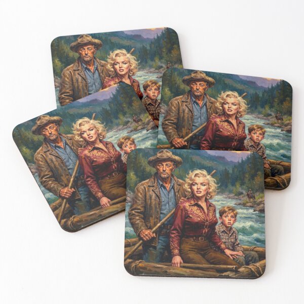 Item preview, River of No Return Western Tribute Art Poster designed and sold by Art's Diner.