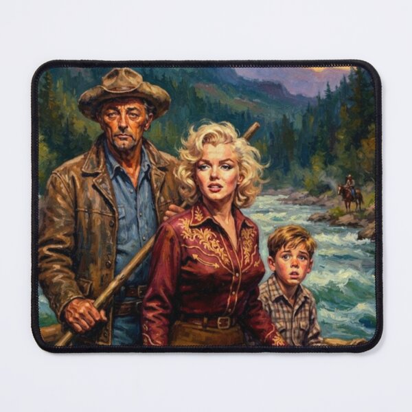 Item preview, River of No Return Western Tribute Art Poster designed and sold by Art's Diner.