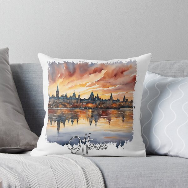 Artikelvorschau, Ottawa-Aquarell, Ottawa, Kanada entworfen und verkauft von Dressyourflag.