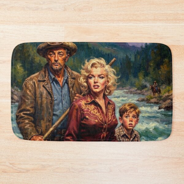 Item preview, River of No Return Western Tribute Art Poster designed and sold by Art's Diner.
