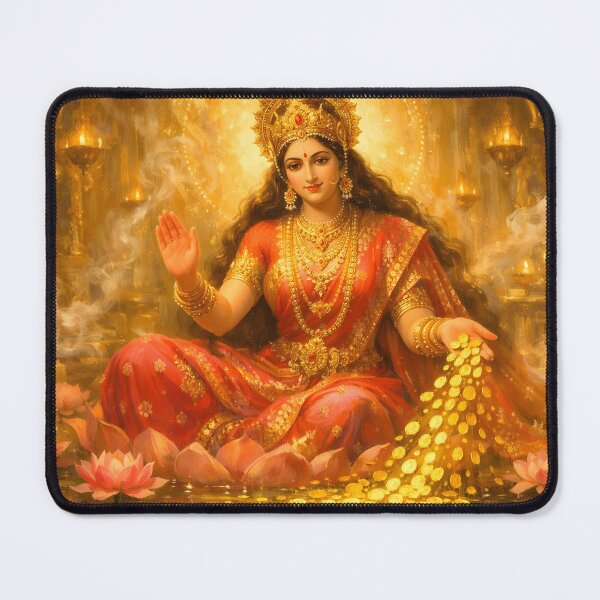 Item preview, Lakshmi Maa – Goddess of Abundance and Golden Blessings designed and sold by SoniaSarkali.