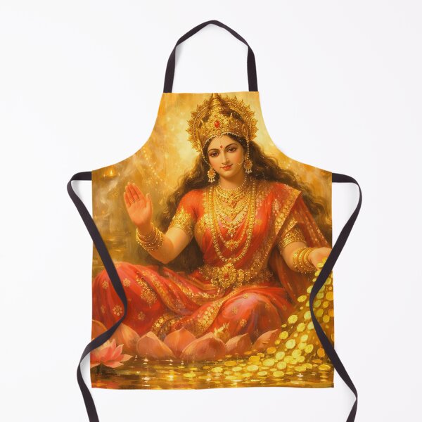 Item preview, Lakshmi Maa – Goddess of Abundance and Golden Blessings designed and sold by SoniaSarkali.
