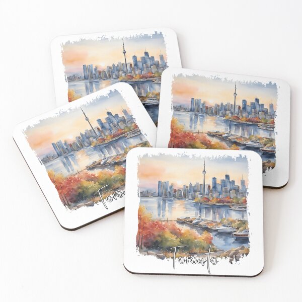 Item preview, Acuarela de Toronto, Toronto Canadá designed and sold by Dressyourflag.