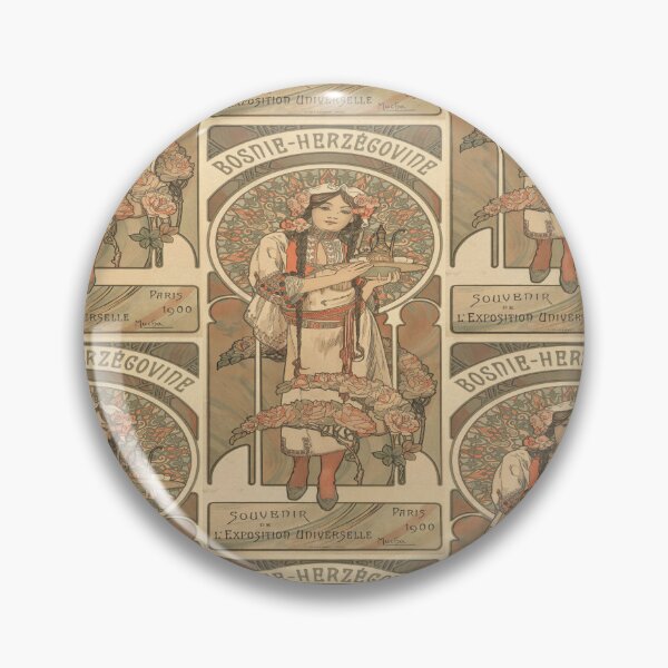 Item preview, Bosnian Girl With Roses And Tray designed and sold by artofuniverse.