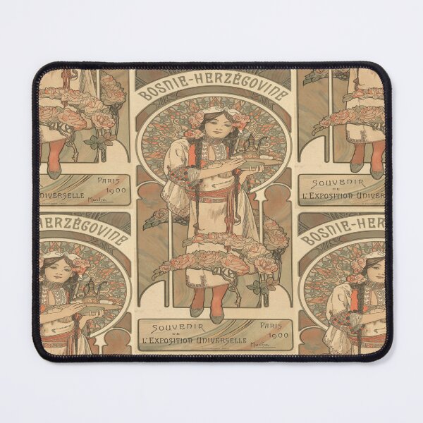 Item preview, Bosnian Girl With Roses And Tray designed and sold by artofuniverse.