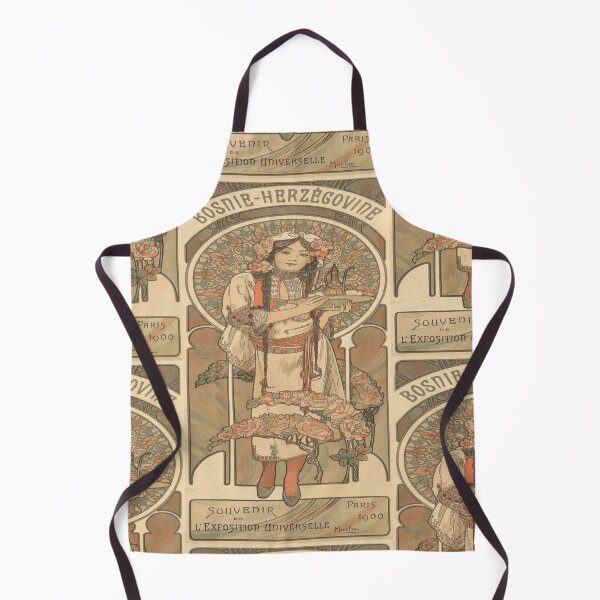 Item preview, Bosnian Girl With Roses And Tray designed and sold by artofuniverse.