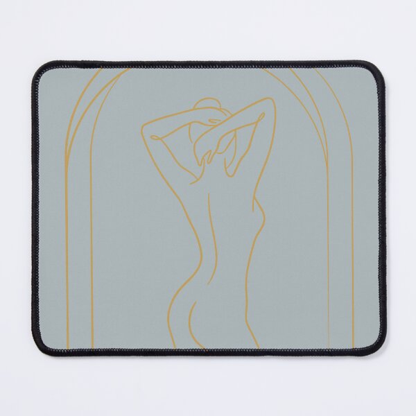 Item preview, Minimalist Silhouette in Archway Line Art, Elegant Gold and Gray Wall Decor designed and sold by Diseño que alegran tu día.