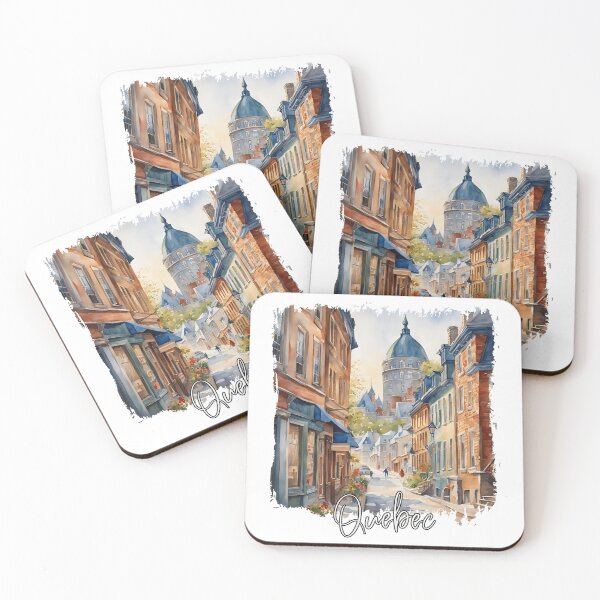 Item preview, Watercolor of Quebec, Quebec, Canada designed and sold by Dressyourflag.