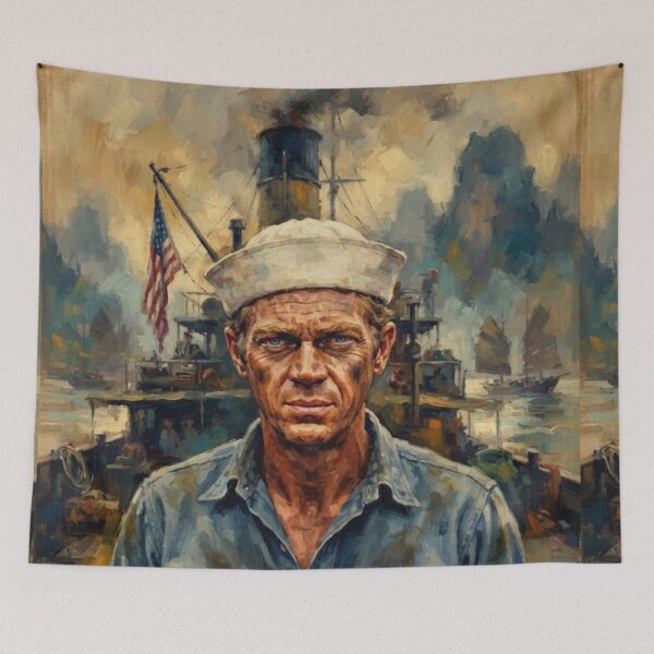 Item preview, The Sand Pebbles Classic War Drama Tribute Art Poster designed and sold by Art's Diner.