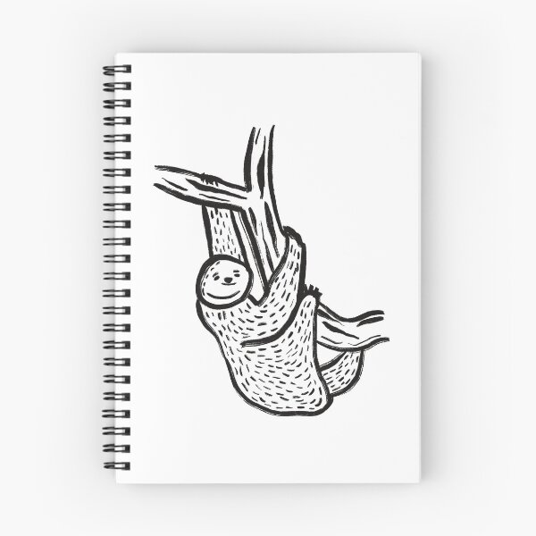 Item preview, Black and White Sloth Drawing designed and sold by Pannies Papier.