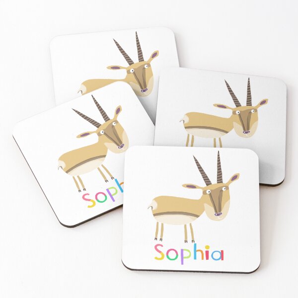 Artikelvorschau, Sophia, personalisierte Namenskunst mit süßer Gazelle von Carla Daly entworfen und verkauft von Carla Daly.