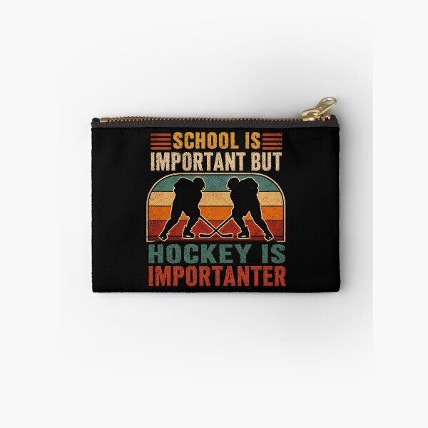 Item preview, School Is Important But Hockey Is Importanter Hockey Player Fan Student Athlete designed and sold by RetroMini2026.