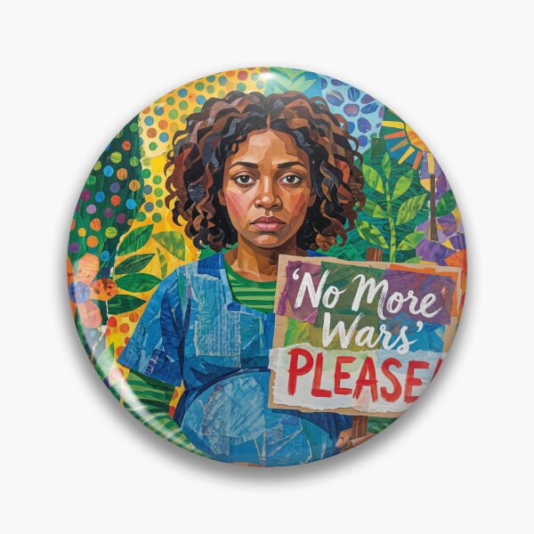 Item preview, Pregnant Mother Plead No More Wars Please Protest designed and sold by Home Decor Art.