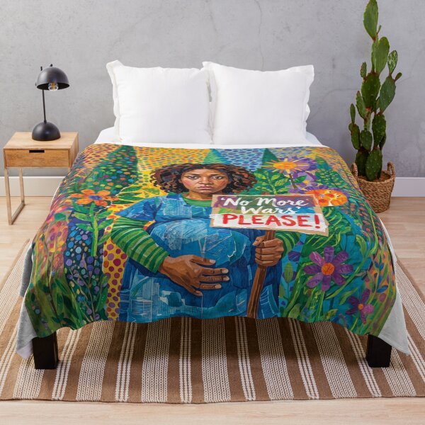 Item preview, Pregnant Mother Plead No More Wars Please Protest designed and sold by Home Decor Art.