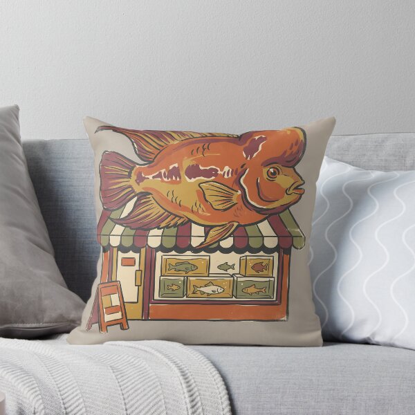 Item preview, Vintage Flowerhorn Cichlid Aquarium Shop designed and sold by MythicCotton.