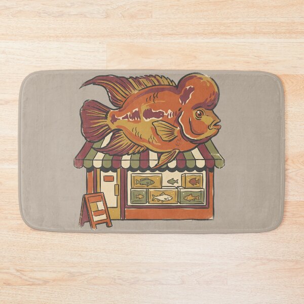 Item preview, Vintage Flowerhorn Cichlid Aquarium Shop designed and sold by MythicCotton.