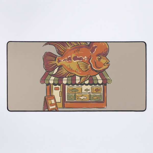 Item preview, Vintage Flowerhorn Cichlid Aquarium Shop designed and sold by MythicCotton.