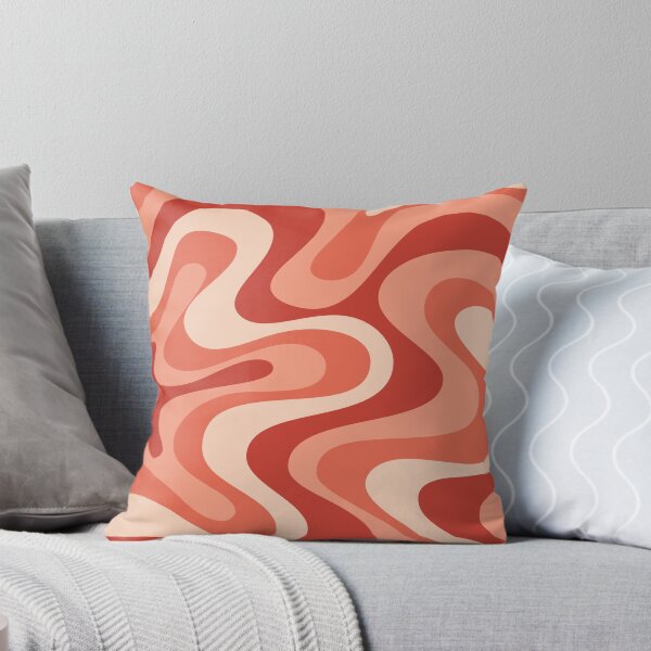 Item preview,  Liquid Swirl Retro Abstract in pinks and peach tones, Light Blush, Cream, and White designed and sold by Differenceee.