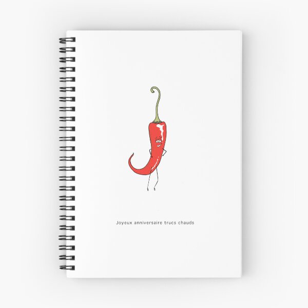 Item preview, French, birthday funny hot stuff chili, red designed and sold by By The Moon.