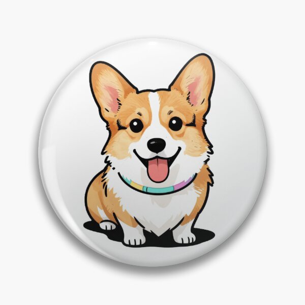 Item preview, Happy Corgi Puppy Watercolor Style Illustration designed and sold by myforestfog.