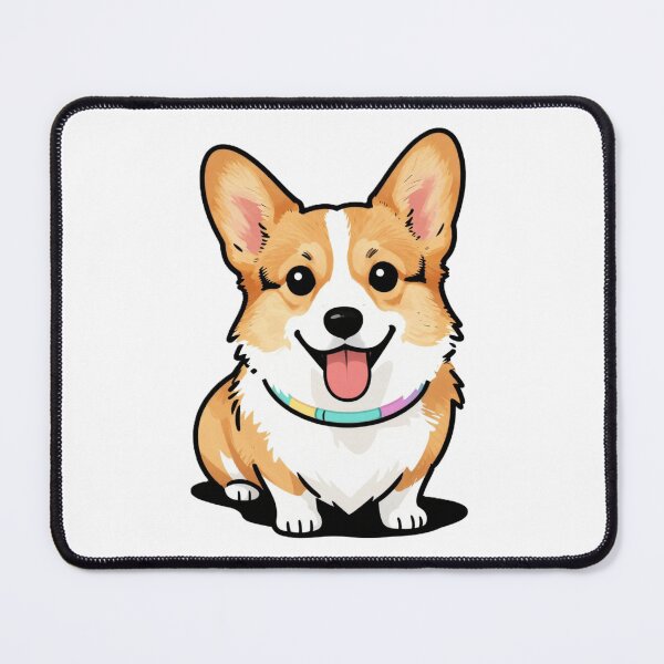 Item preview, Happy Corgi Puppy Watercolor Style Illustration designed and sold by myforestfog.