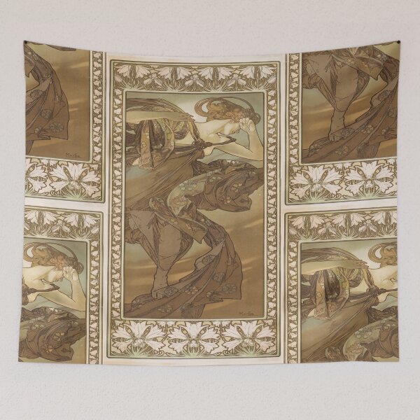 Item preview, Nouveau Woman in Windswept Robes designed and sold by artofuniverse.