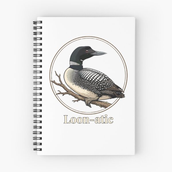 Item preview, Loon-atic Funny Common Loon - Lunatic Loon Birdwatcher Pun designed and sold by Neurospicy Trolls.