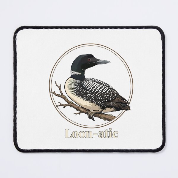 Item preview, Loon-atic Funny Common Loon - Lunatic Loon Birdwatcher Pun designed and sold by Neurospicy Trolls.