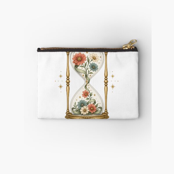 Item preview, Craft Night Society | Beautiful Things Take Time | Botanical Hourglass Illustration designed and sold by Print Loft.